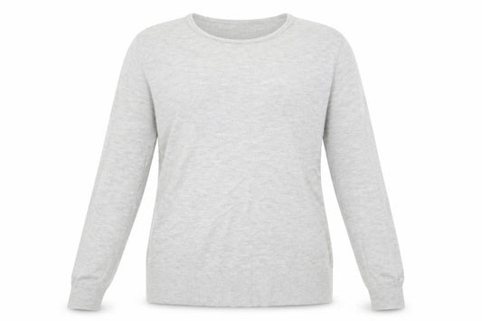 Front view of Zara women’s grey jumper, size S