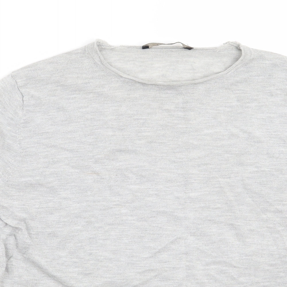 Zara Womens Grey   Pullover Jumper Size S