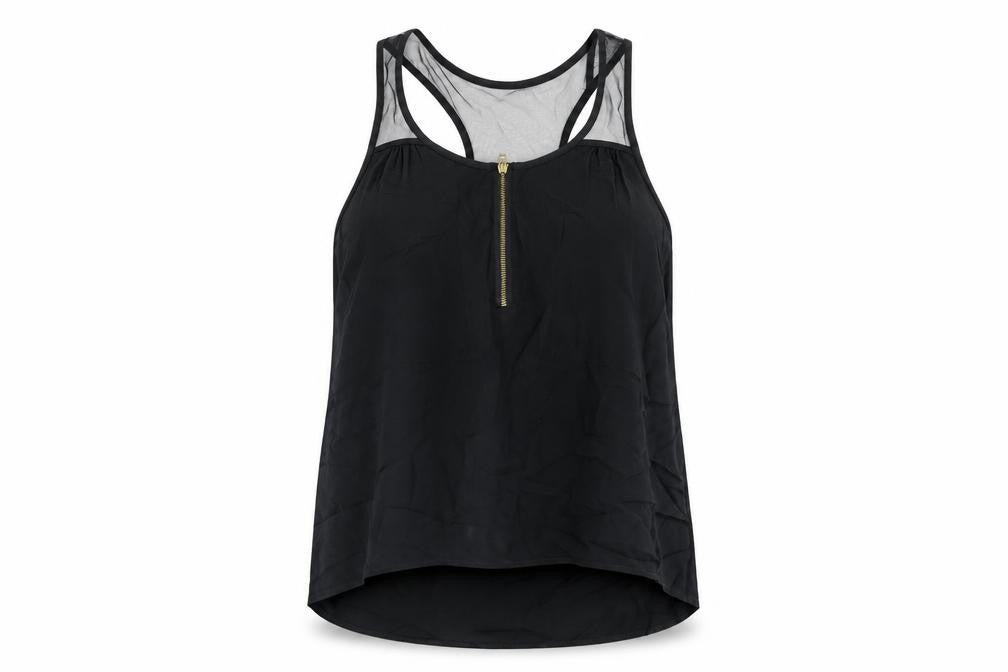 H&M Womens Black   Basic Blouse Size 4