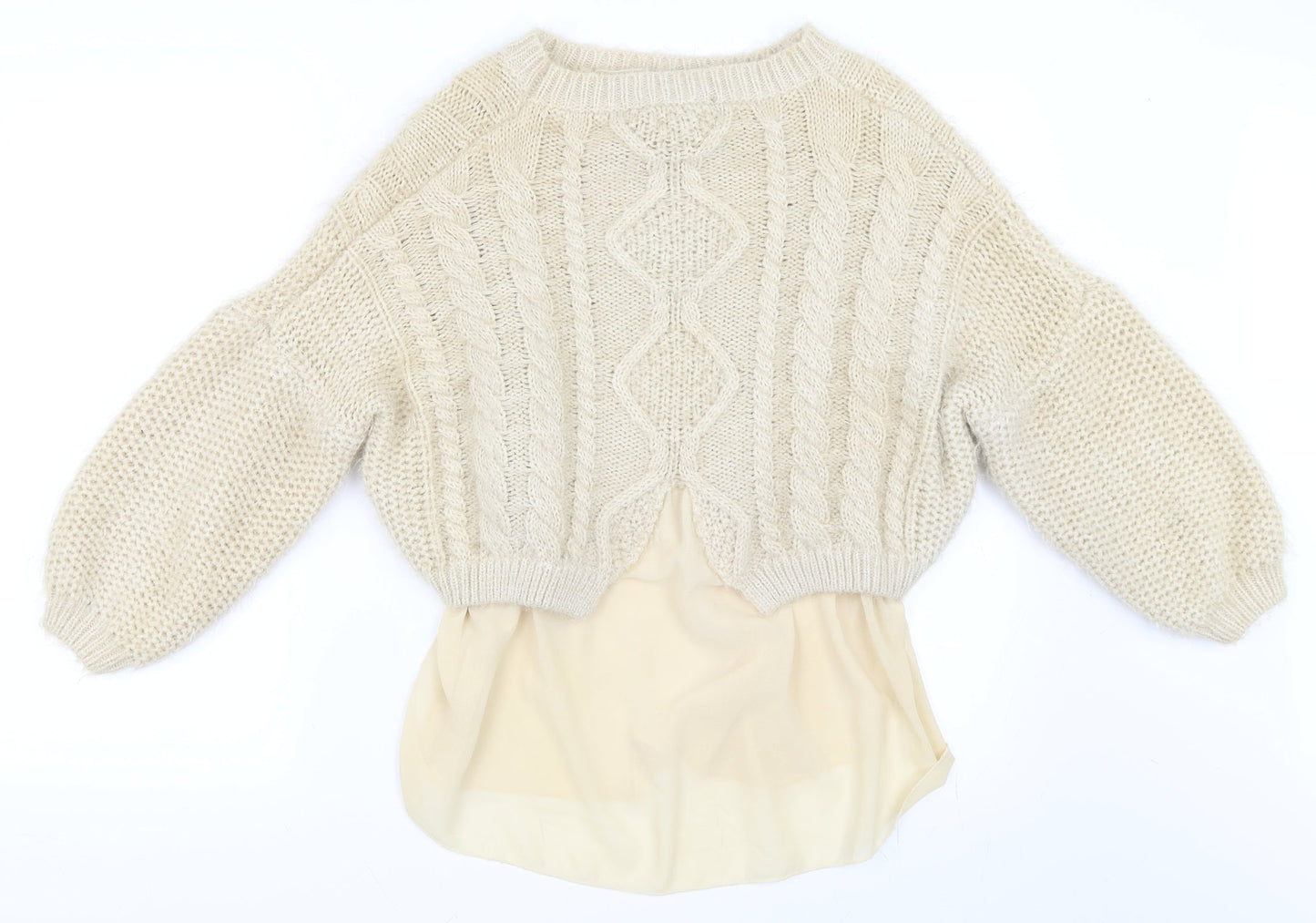Cameo Rose Womens Beige   Pullover Jumper Size L