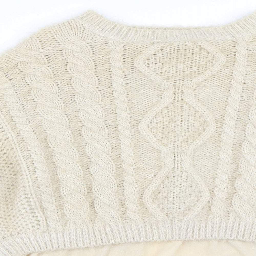 Cameo Rose Womens Beige   Pullover Jumper Size L