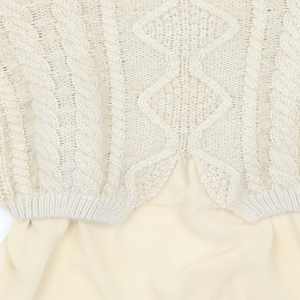 Cameo Rose Womens Beige   Pullover Jumper Size L