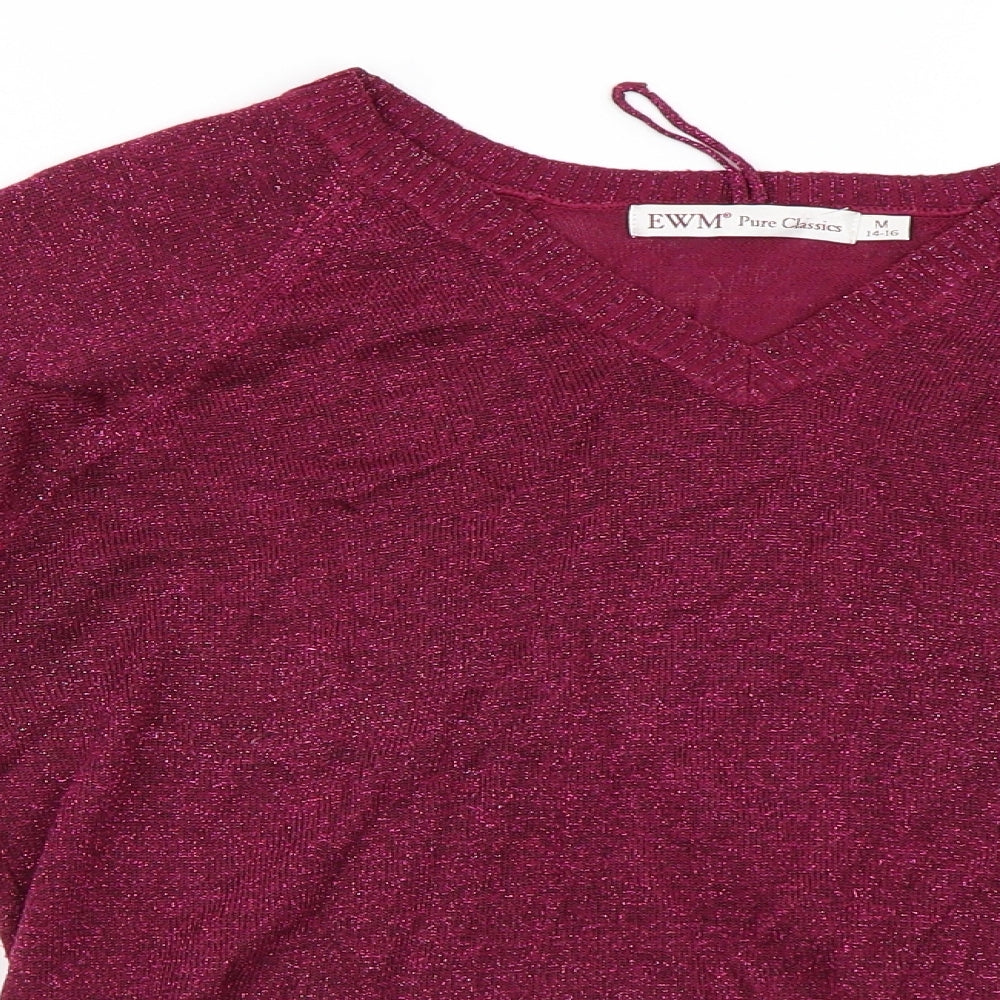 EWM Womens Purple   Pullover Jumper Size 16