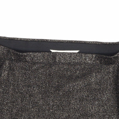 Close-up detail of Miss Selfridge women’s beige basic tank, size UK 10