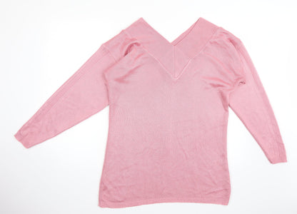 Back view of Imagination women’s pink jumper, size S