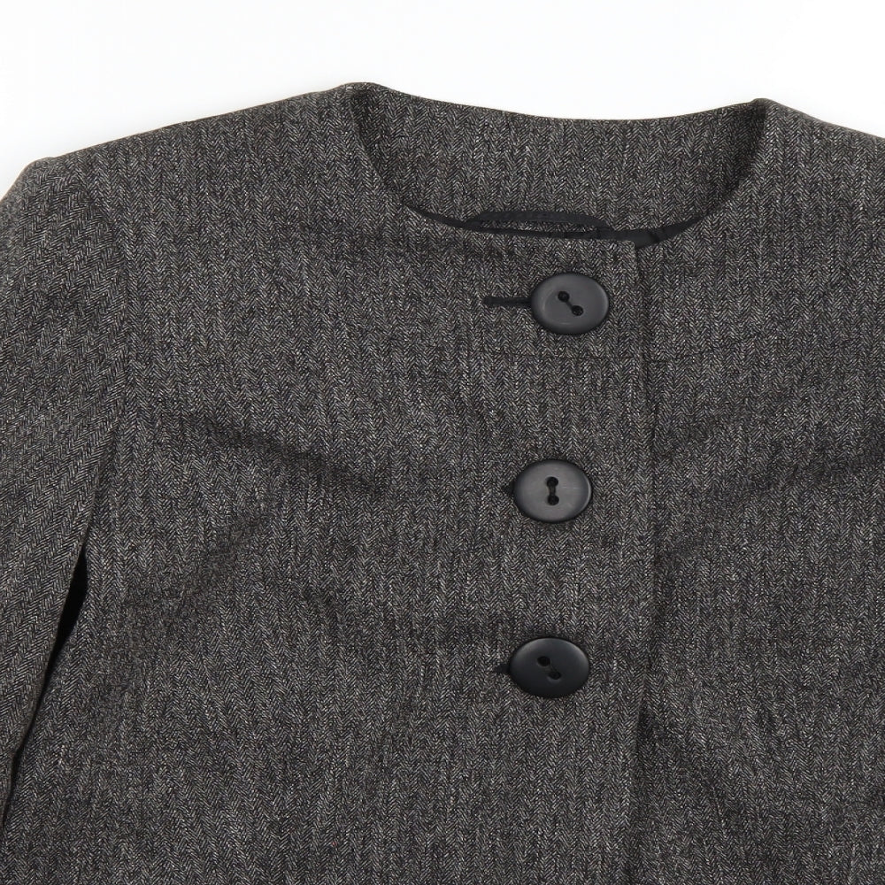 M&Co Womens Grey   Jacket Coat Size 14