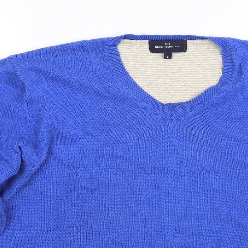 Marks and Spencer Womens Blue   Pullover Jumper Size L
