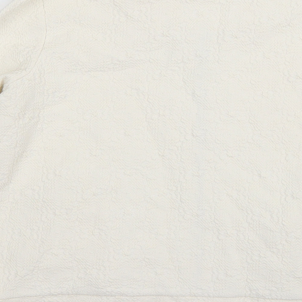Riverisland Womens White   Jacket Coat Size 8