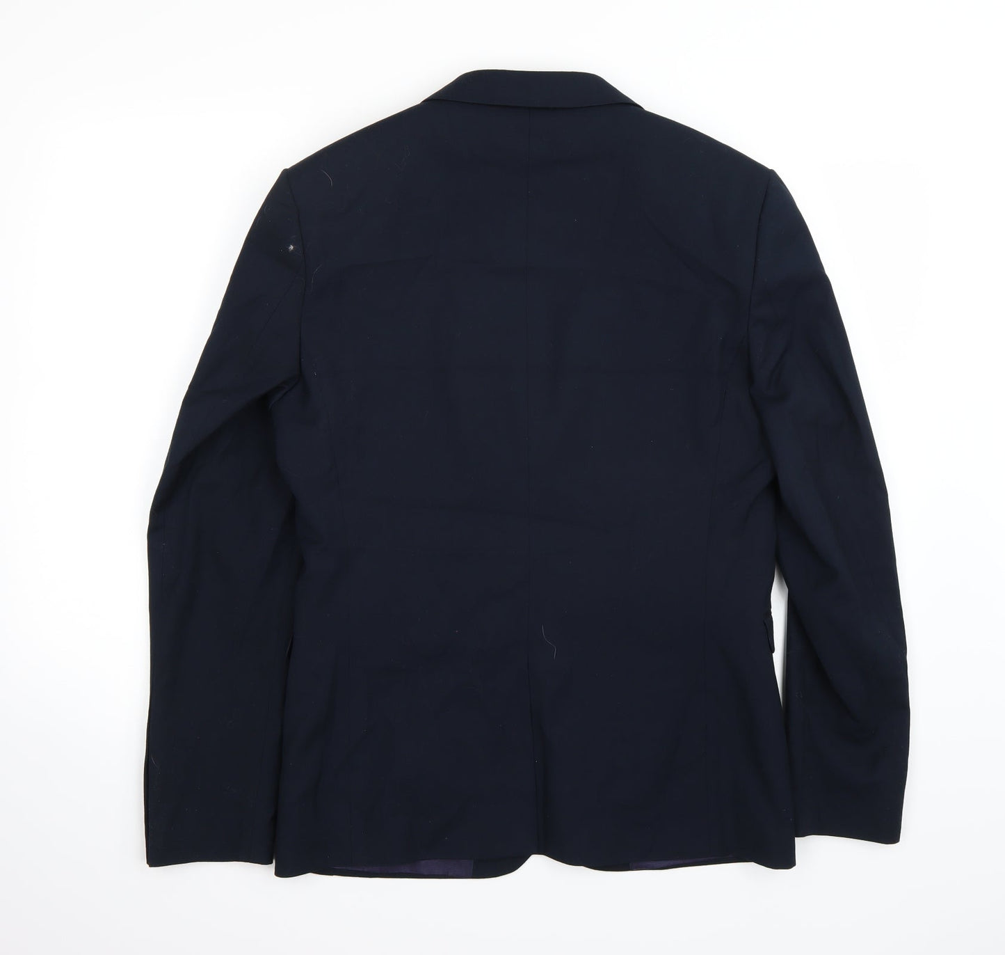 Preworn Mens Blue   Jacket Suit Jacket Size 38