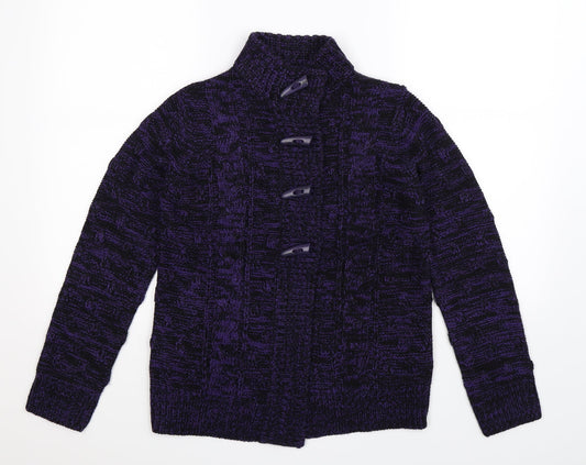 Debenhams Womens Purple  Knit Cardigan Jumper Size 10