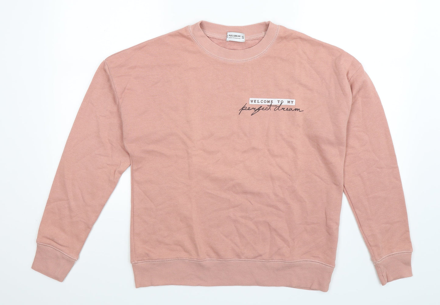 Pull&Bear Womens Beige   Pullover Sweatshirt Size XS  - Oversized