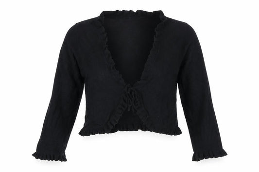 Wallis Womens Black  Knit Cardigan Jumper Size 10