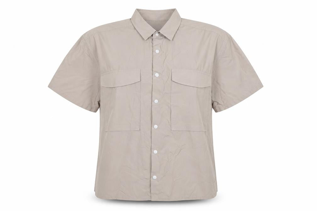 ASOS Womens Grey   Basic Button-Up Size XS  - Oversized
