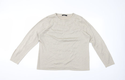 BM Womens Gold   Pullover Jumper Size L
