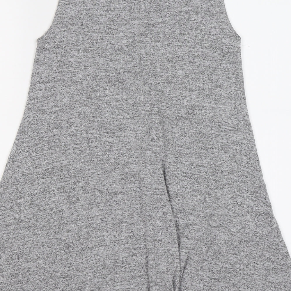 New Look Womens Grey  Jersey Tank Dress  Size 10