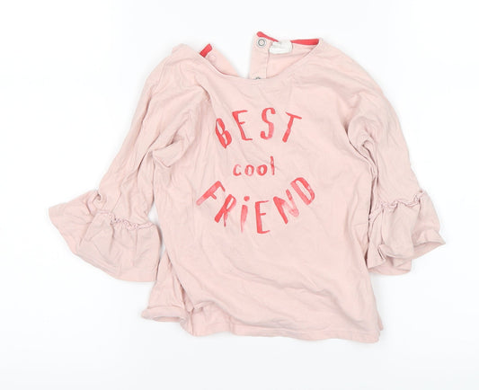 H&M Girls Pink   Basic T-Shirt Size 18-24 Months