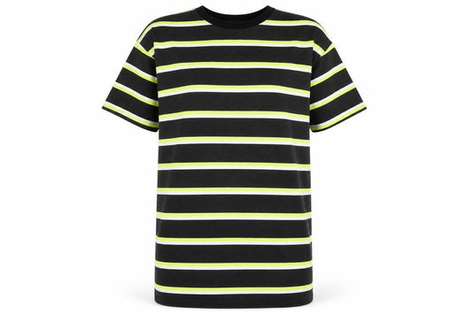Lasula Womens Grey Striped  T-Shirt Dress  Size 10