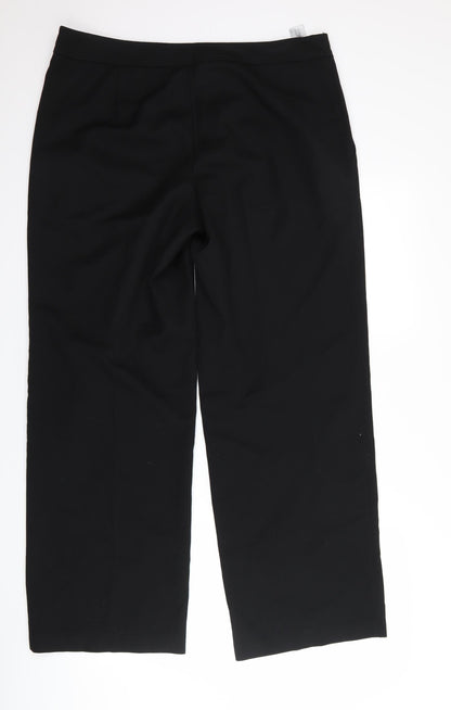 Back view of Next women’s black trousers, size UK 36, 30-inch leg