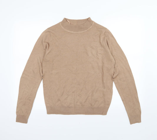 Brave Soul Womens Brown  Knit Pullover Jumper Size 12