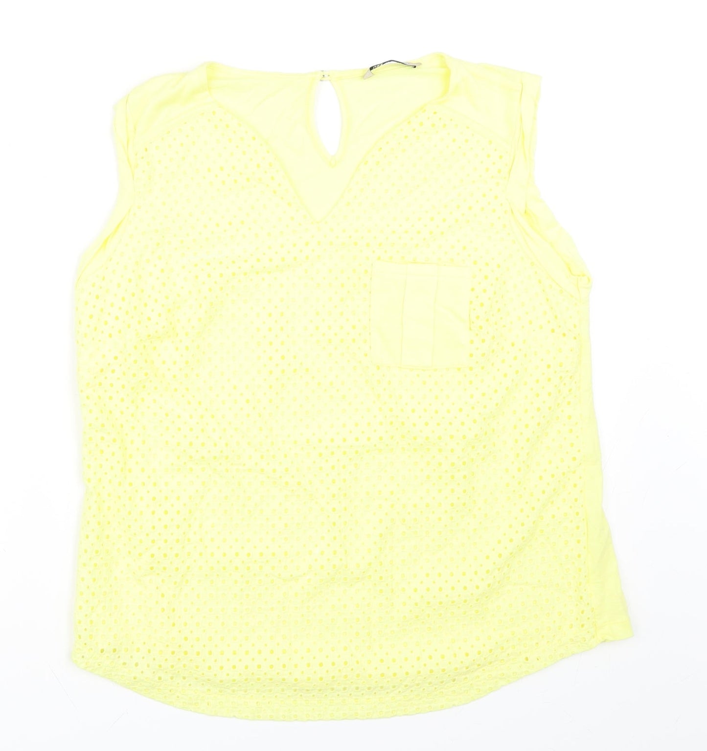 Marks and Spencer Womens Yellow   Basic Tank Size M