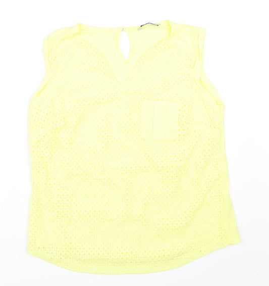 Marks and Spencer Womens Yellow   Basic Tank Size M