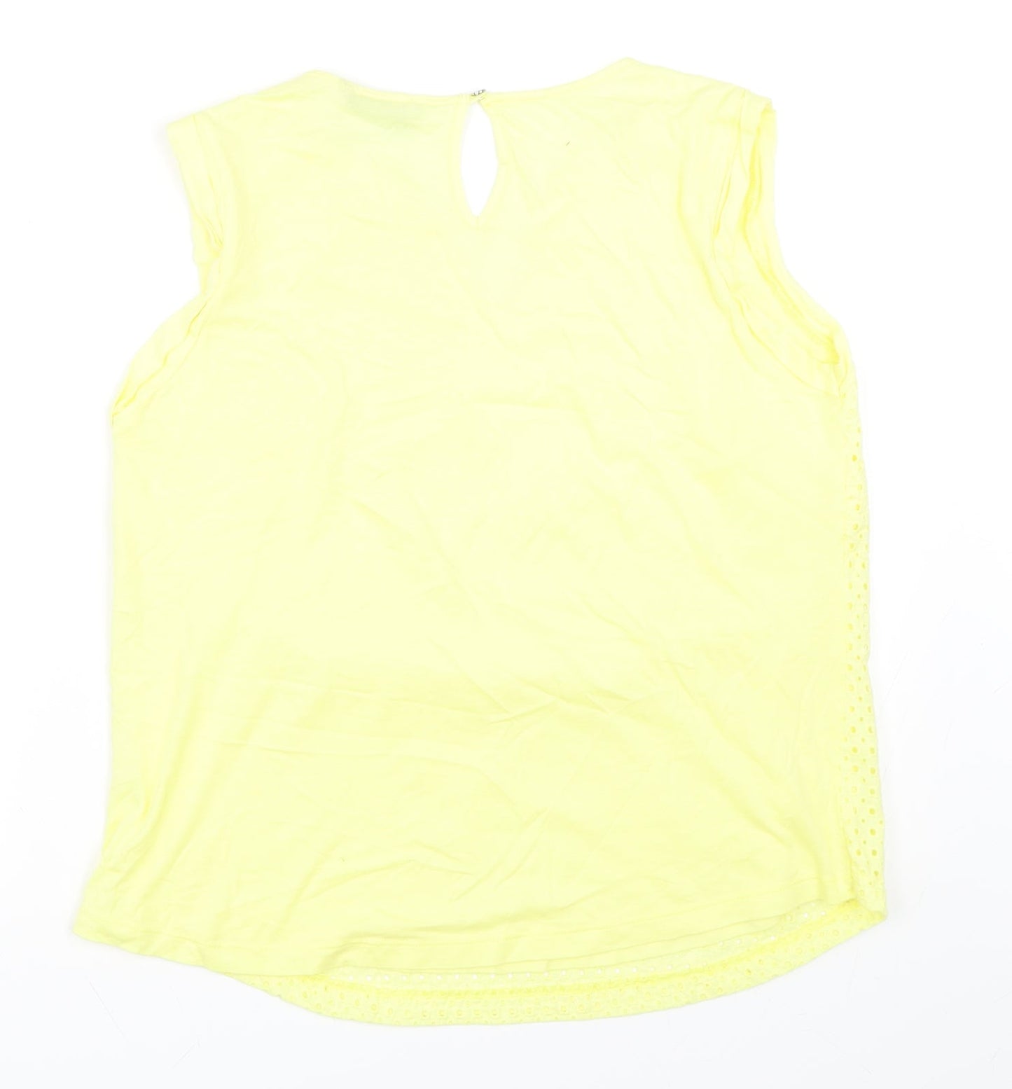 Marks and Spencer Womens Yellow   Basic Tank Size M