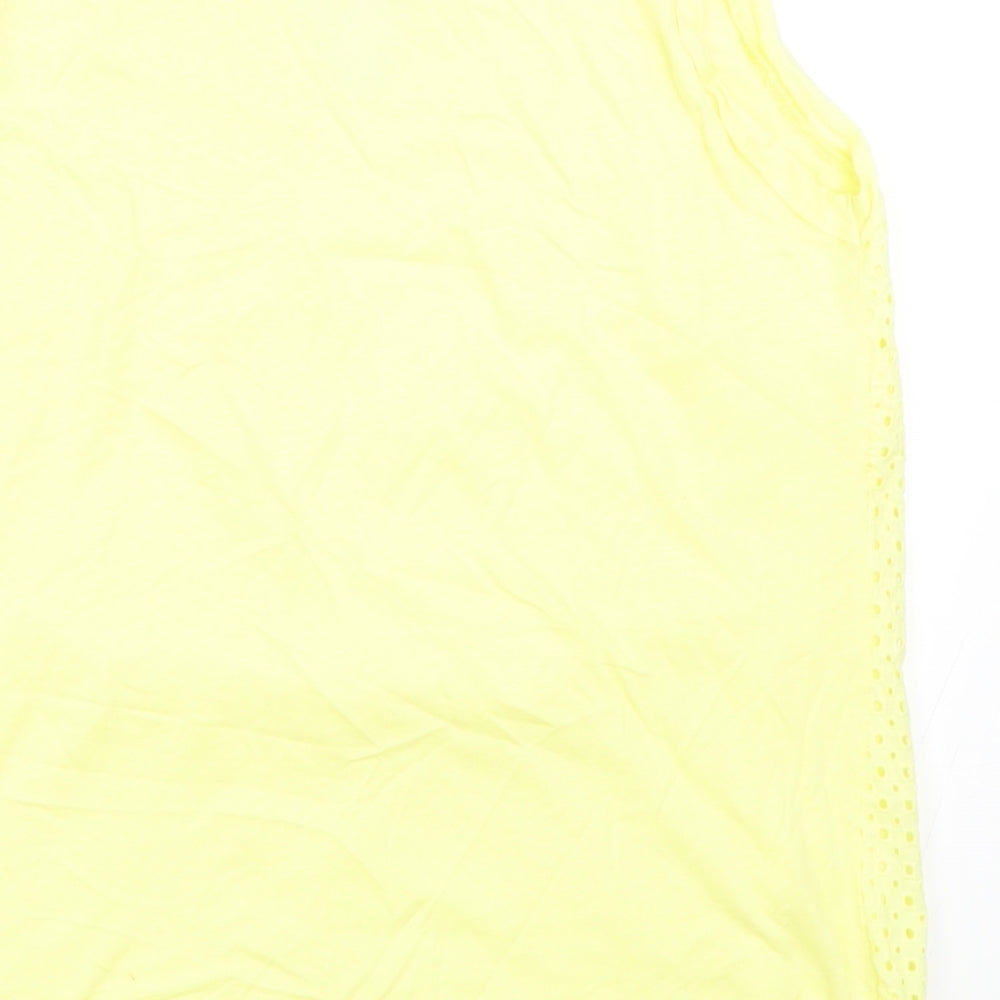 Marks and Spencer Womens Yellow   Basic Tank Size M