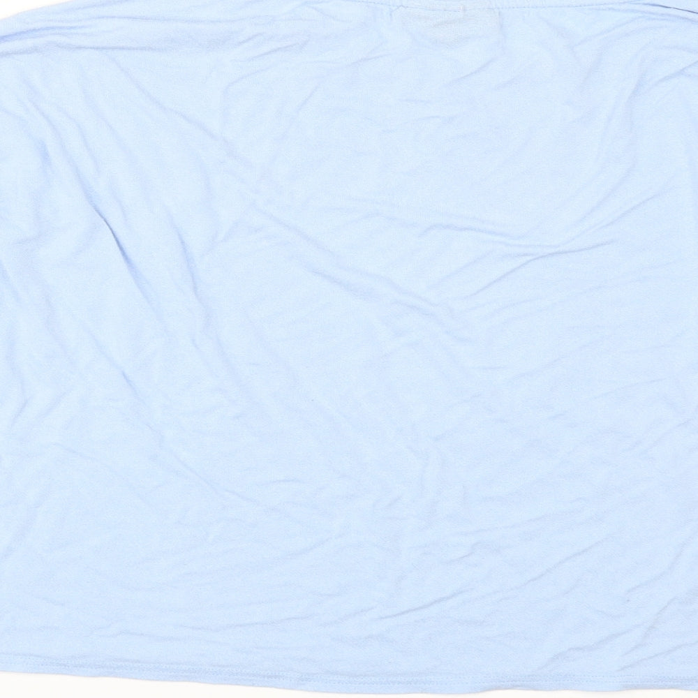 Topshop Womens Blue   Basic T-Shirt Size 10
