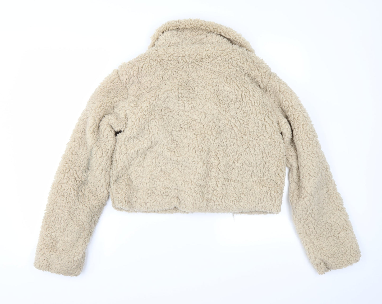 Rising Womens Beige  Fleece Jacket  Size M