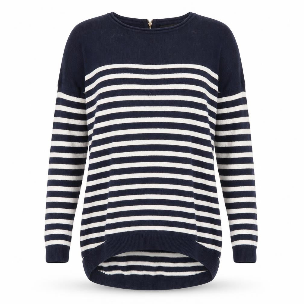 Atmosphere Womens Blue Striped  Pullover Jumper Size 6