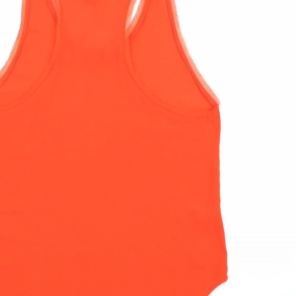 H&M Womens Orange   Basic Tank Size 10