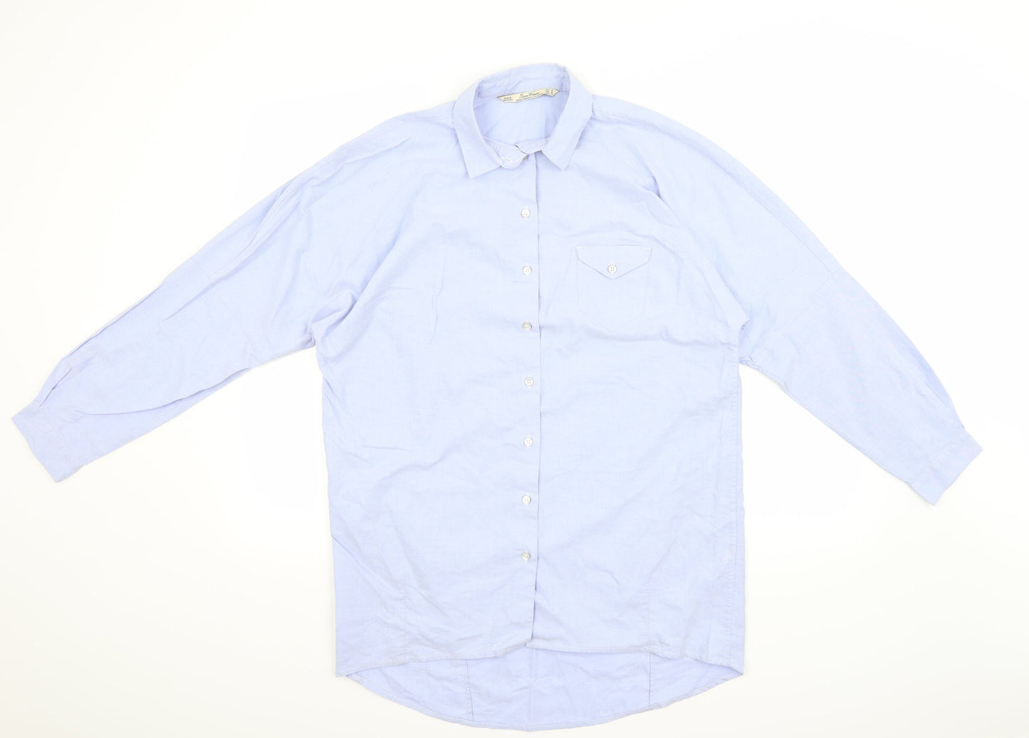 Leana Woman Womens Blue   Basic Button-Up Size 12