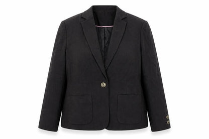 Front view of Classics women’s brown jacket suit jacket, size UK 18