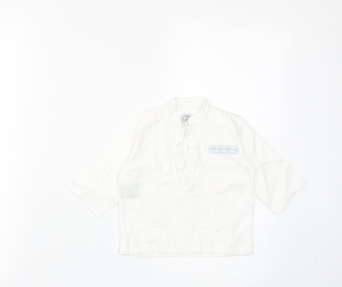 Preworn Baby White   Basic T-Shirt Size 12 Months
