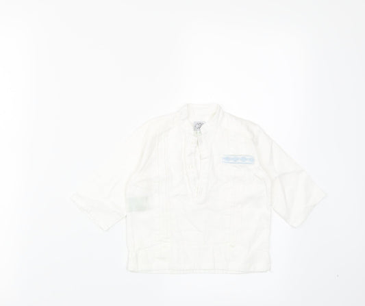 Preworn Baby White   Basic T-Shirt Size 12 Months