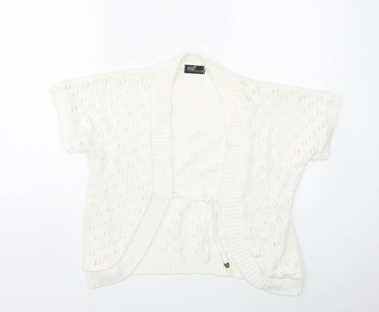 Pyari Womens White   Cardigan Jumper Size S