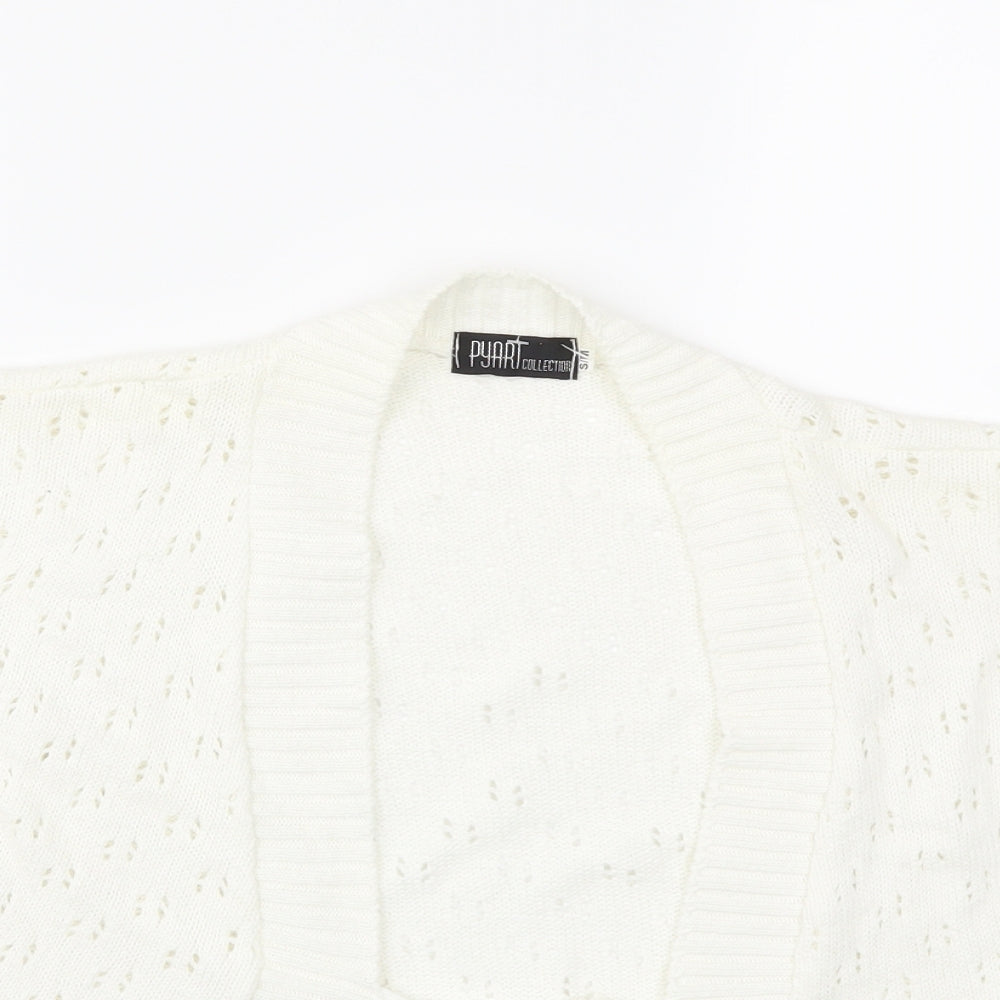 Pyari Womens White   Cardigan Jumper Size S