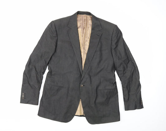 Emanuel Ungaro Mens Grey   Jacket Suit Jacket Size 40