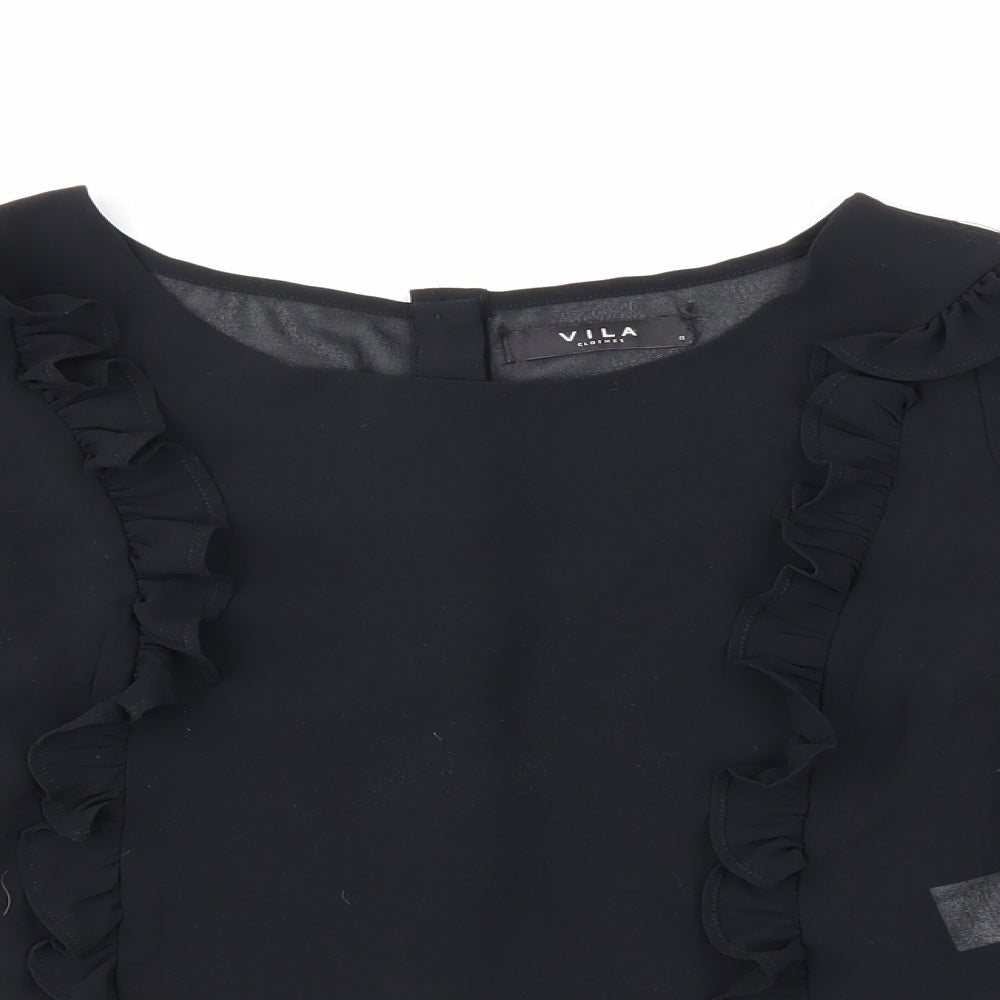 VILA Womens Black   Basic Blouse Size 8