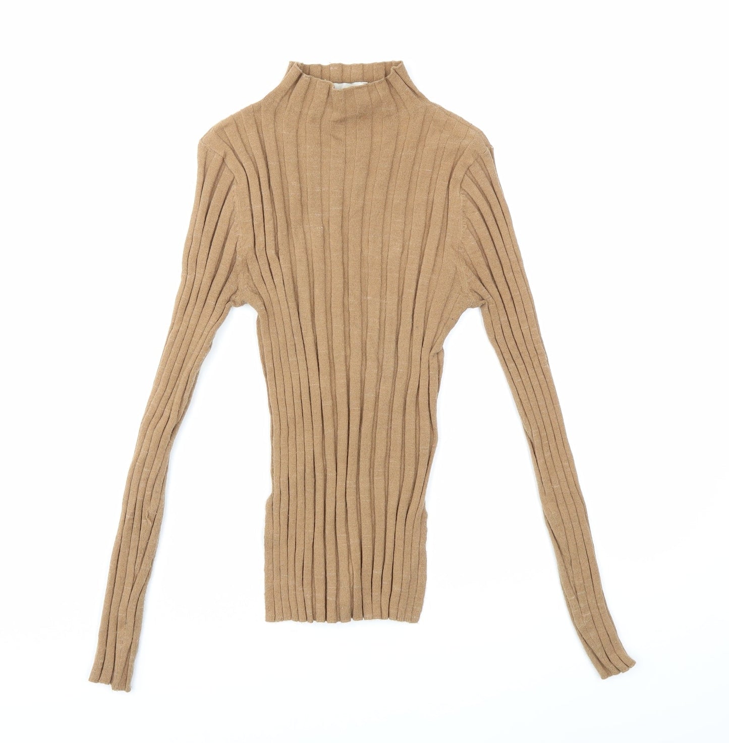 Topshop Womens Brown  Knit Pullover Jumper Size XS