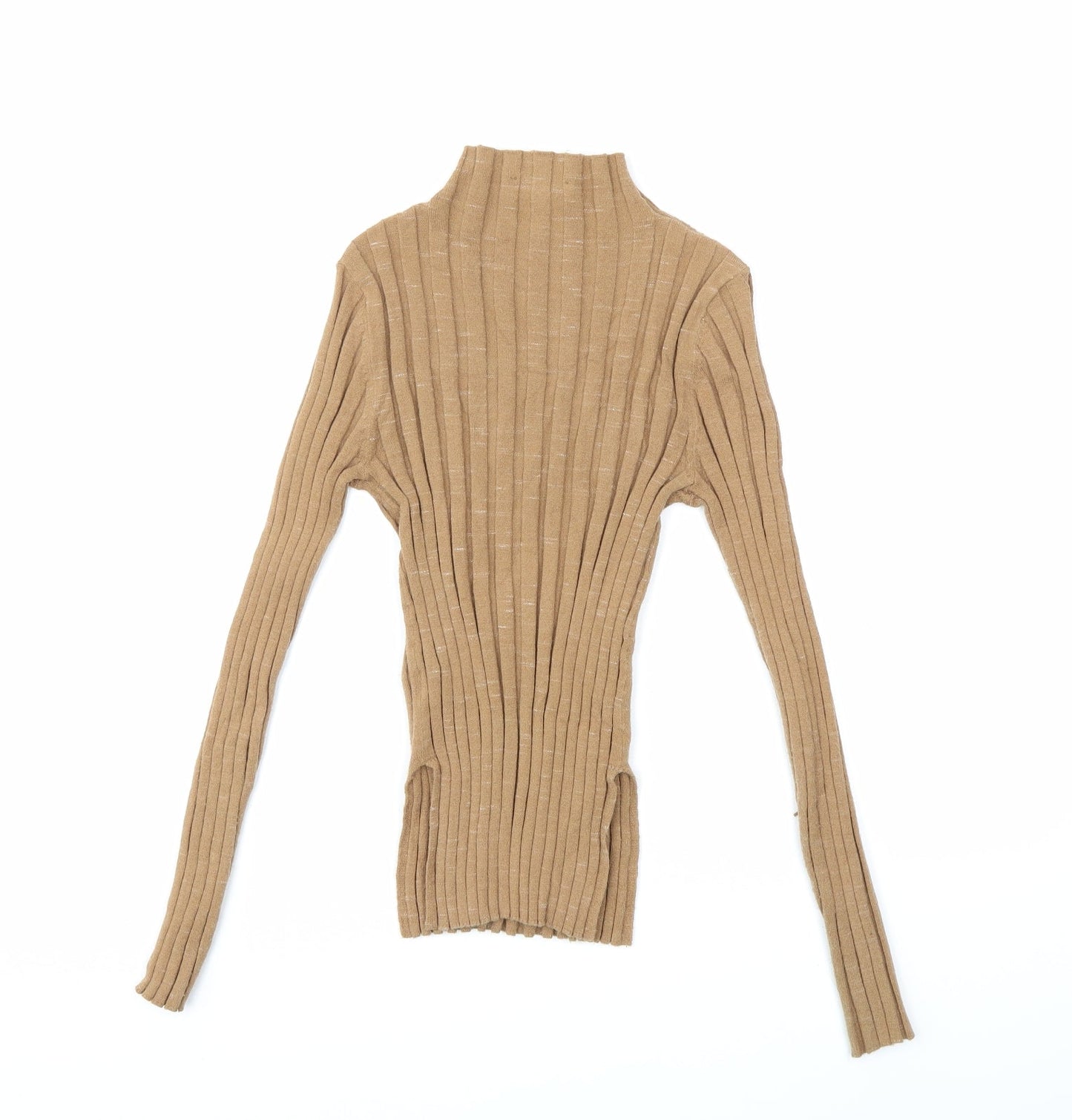 Topshop Womens Brown  Knit Pullover Jumper Size XS