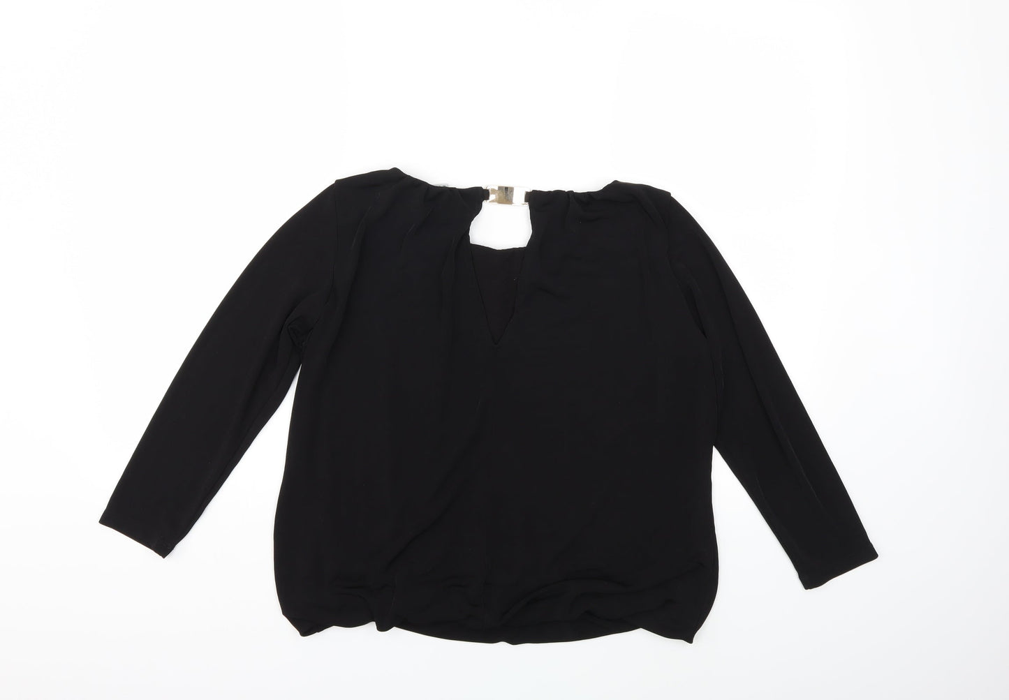H&M Womens Black   Basic Blouse Size M