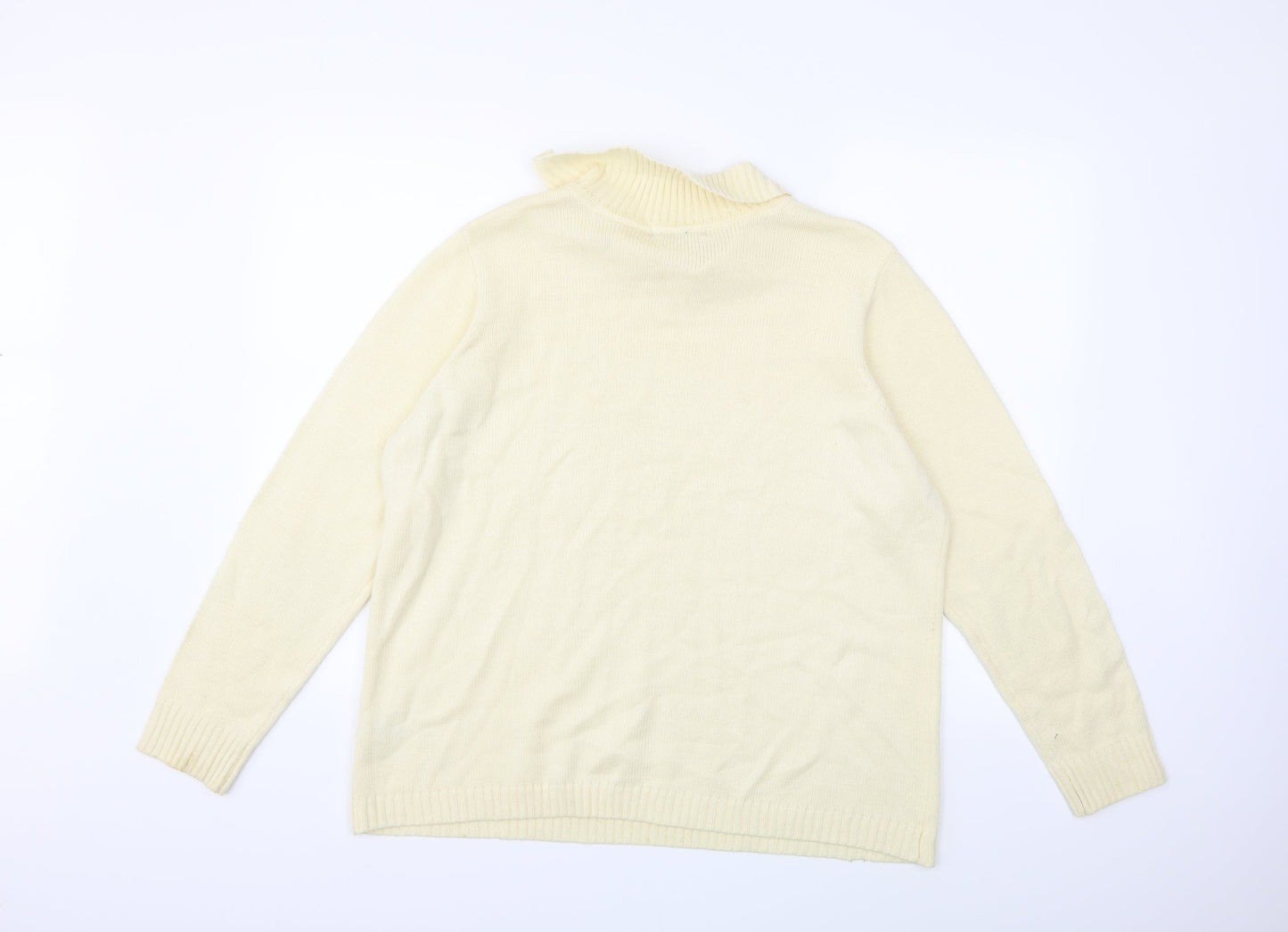Bonmarché Womens Ivory  Knit Pullover Jumper Size L