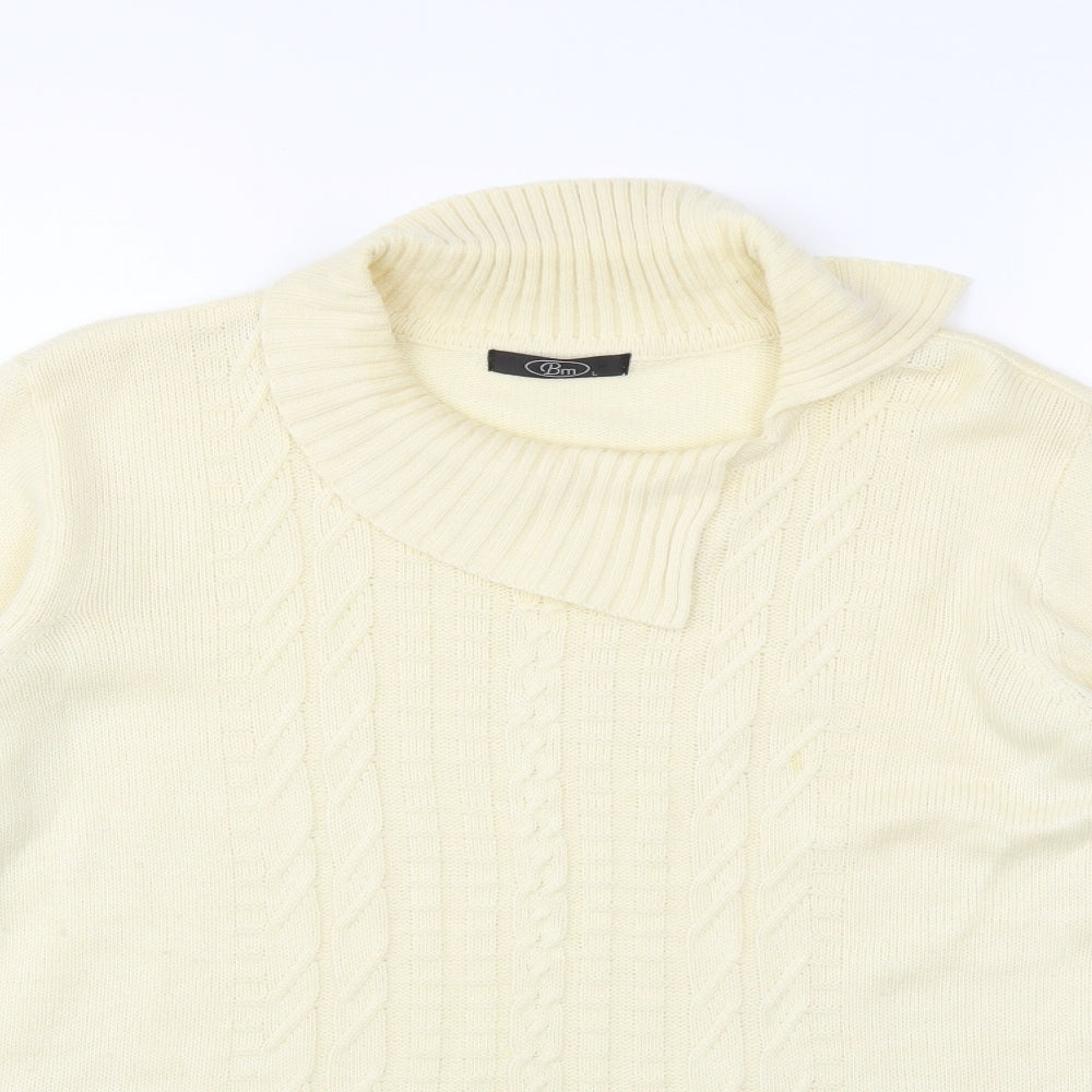 Bonmarché Womens Ivory  Knit Pullover Jumper Size L