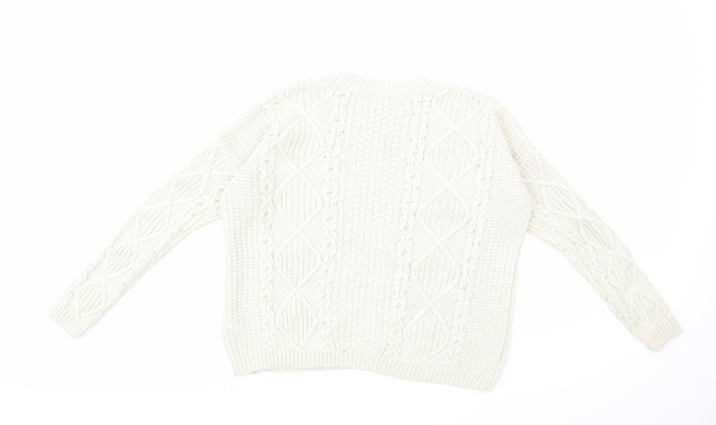 Topshop Womens Beige  Knit Pullover Jumper Size 8