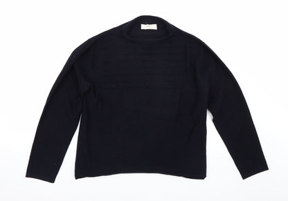 Additional front view of Linea t women’s blue jumper, size XL