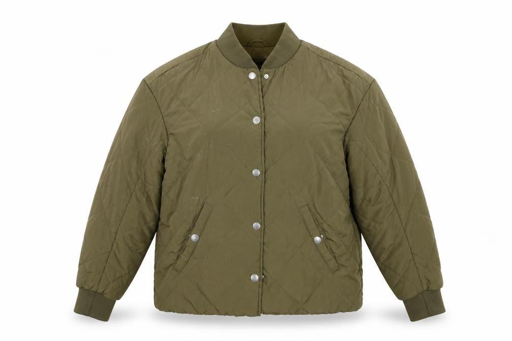 H&M Womens Green   Jacket Coat Size 4