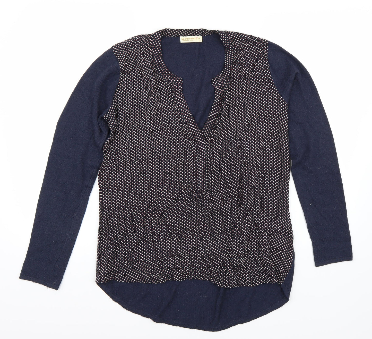 La P'tite Etoile Womens Blue   Pullover Jumper Size M