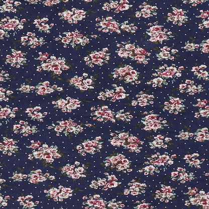 Brand and care label for Nightingales women’s blue floral basic button-up, size UK 16