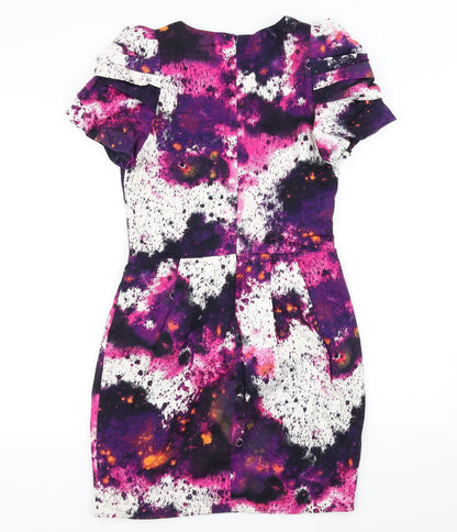 Back view of Next women’s multicoloured fit & flare, size UK 8